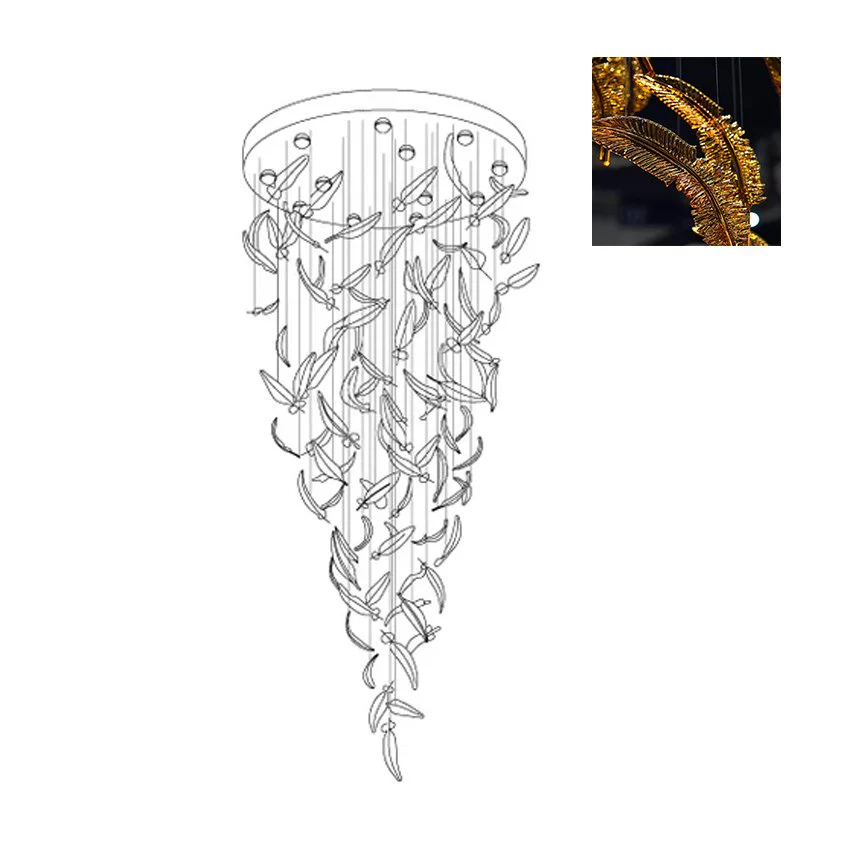 Aetherial Glass Leaf Chandelier - Image 55