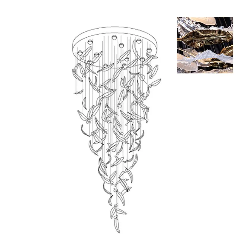 Aetherial Glass Leaf Chandelier - Image 57