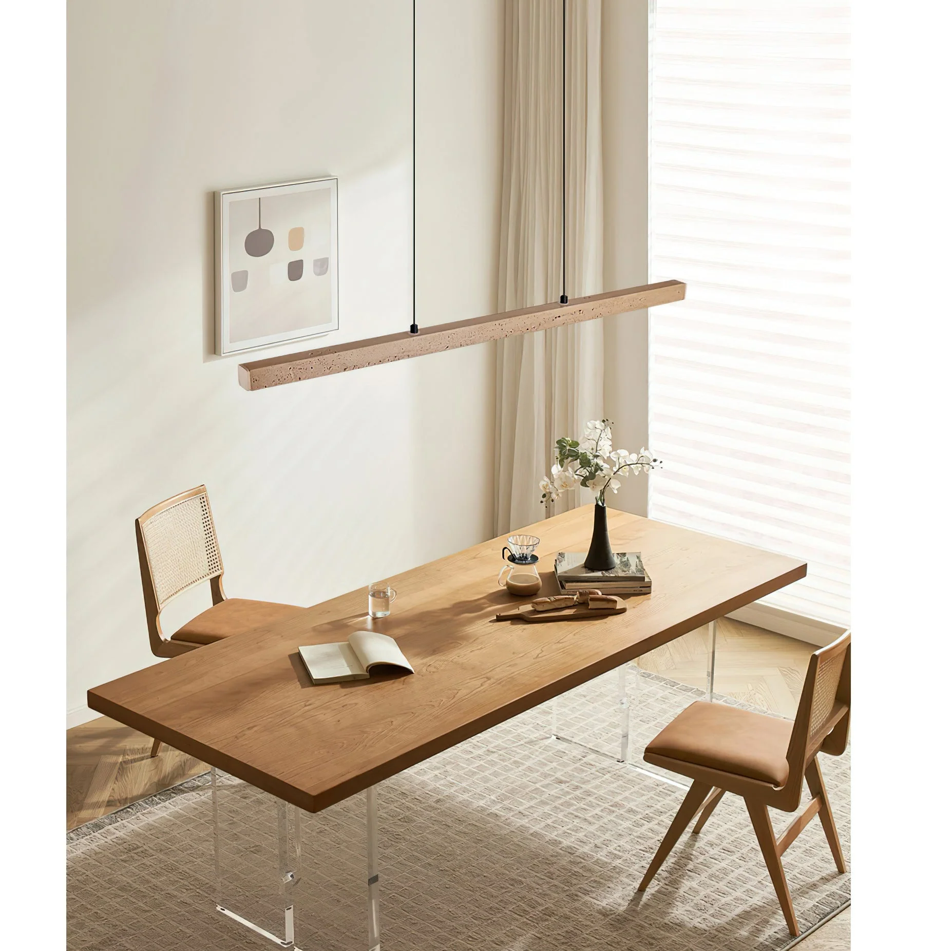 Agureli Wabi-Sabi Travertine Pendant Light - Image 10