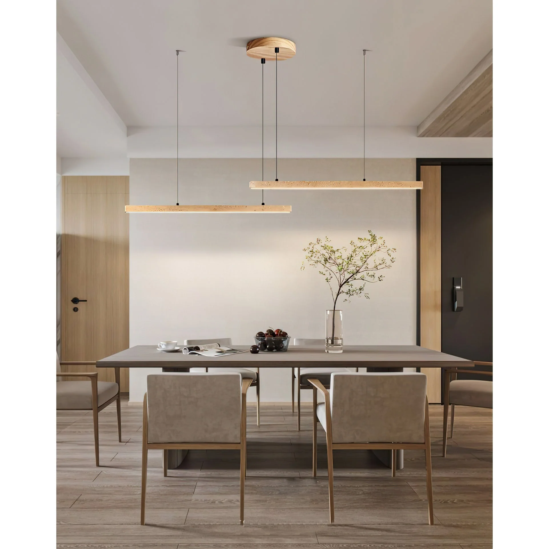 Agureli Wabi-Sabi Travertine Pendant Light - Image 7