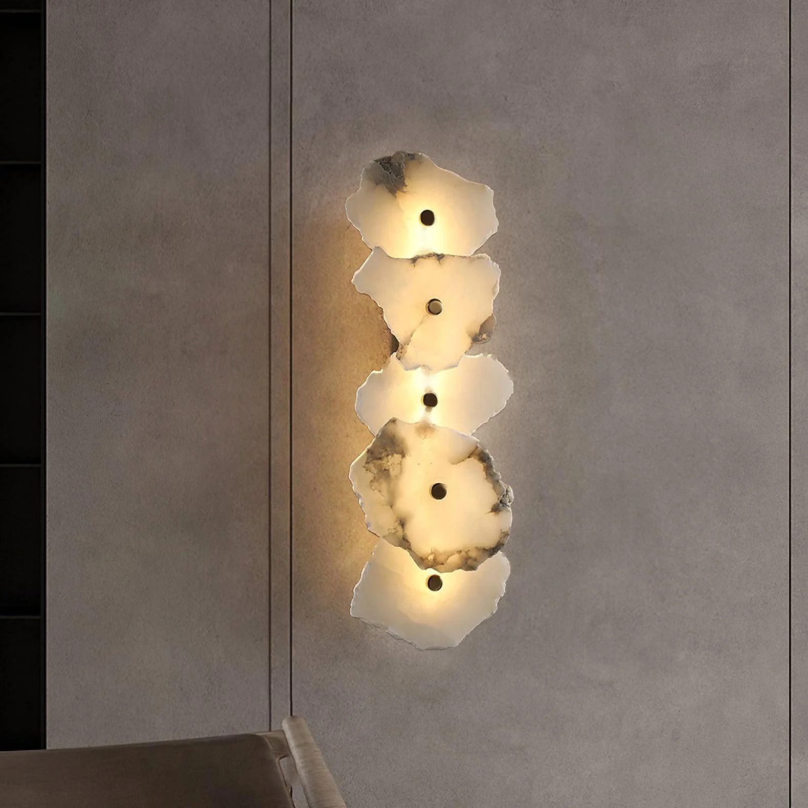 Alaeila Floral Cluster Alabaster Wall Light - Image 16