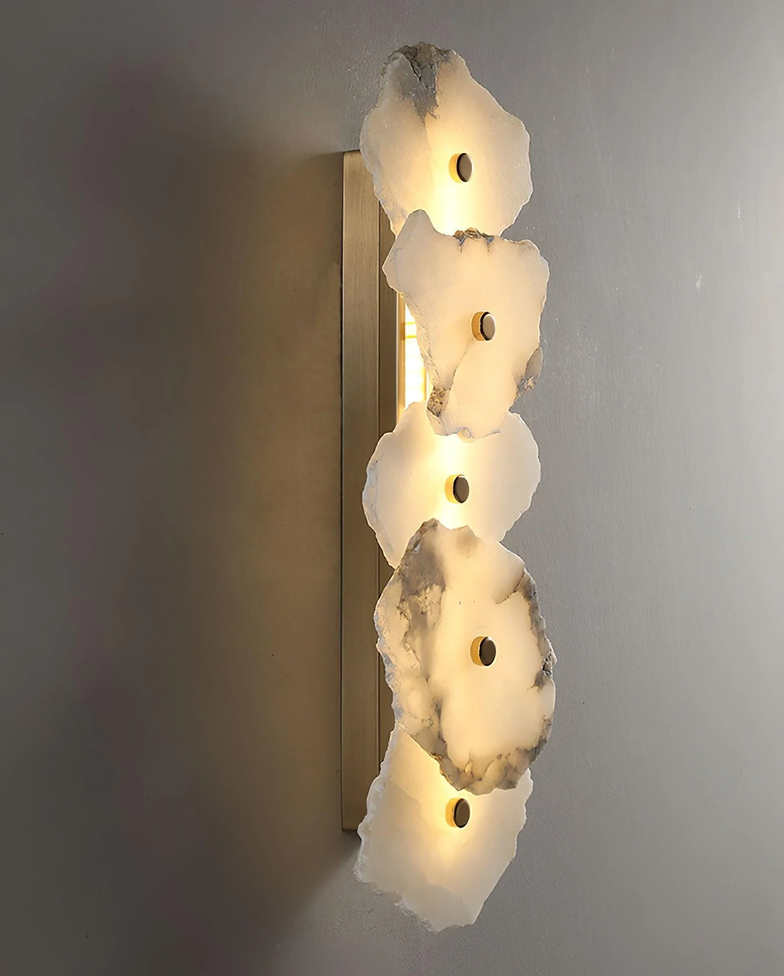 Alaeila Floral Cluster Alabaster Wall Light - Image 4