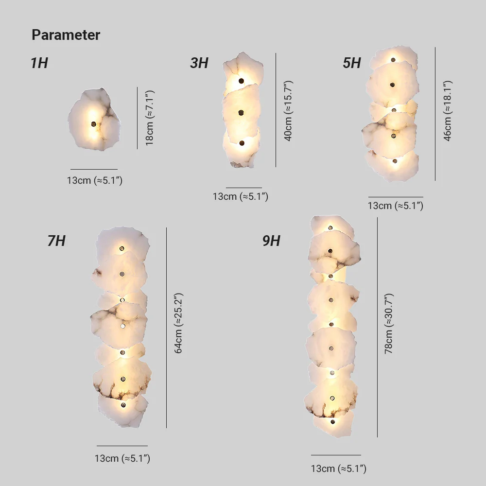 Alaeila Floral Cluster Alabaster Wall Light - Image 7