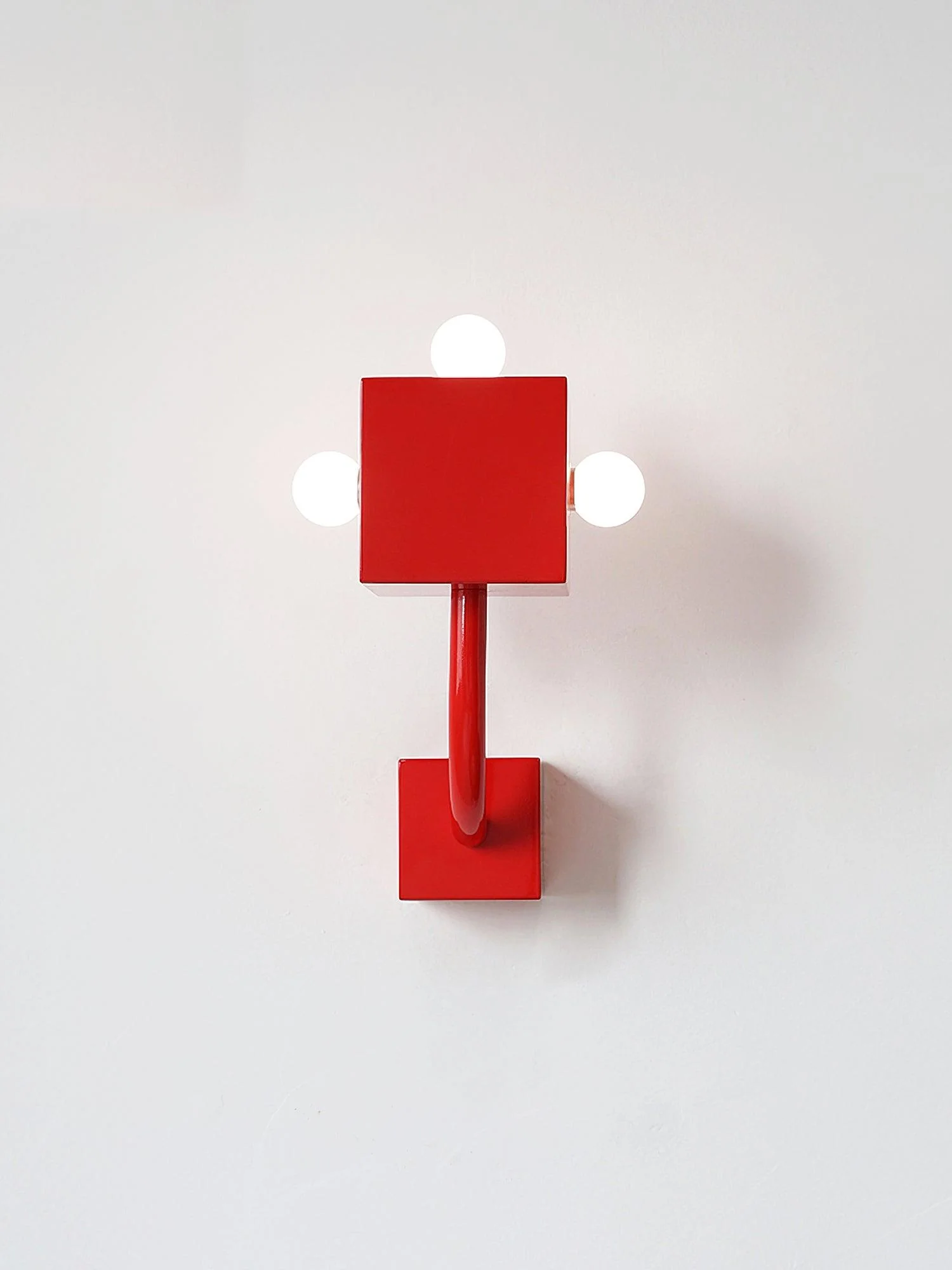 Alanna Individual Creativity Red Cube Wall Lamp - Image 12
