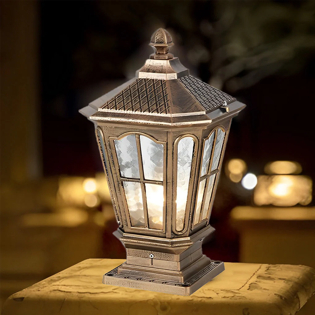 Alison Retro Pavilion LED Outdoor Fence Post Lights - Image 13
