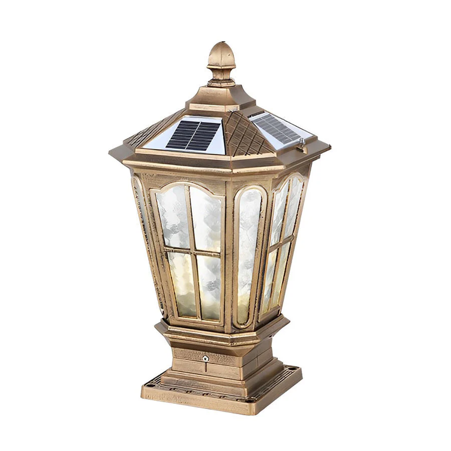 Alison Retro Pavilion LED Outdoor Fence Post Lights - Image 4