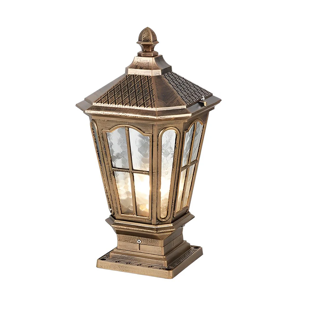 Alison Retro Pavilion LED Outdoor Fence Post Lights - Image 5