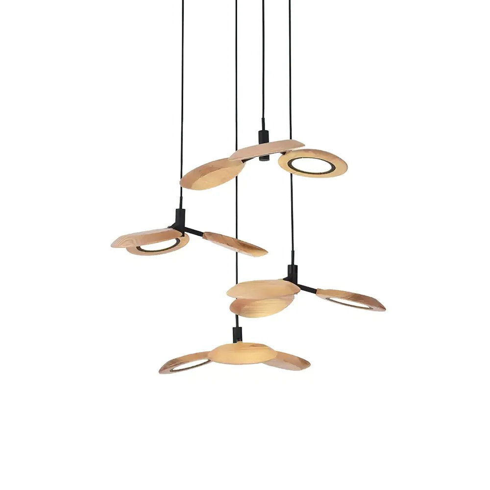 Alnoraris Tiered Wood Pendant Light - Image 25