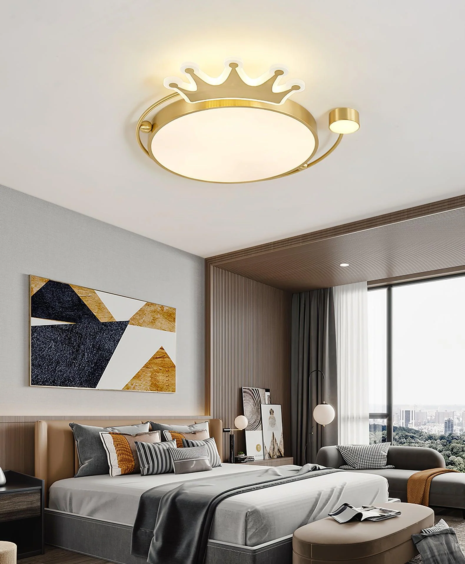 Aloror Classic Art Crown Ceiling Light - Image 5