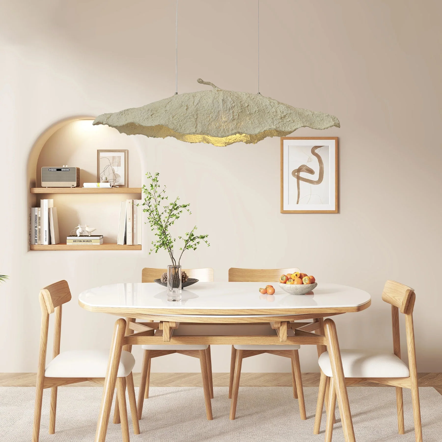 Altalis Artisanal Paper Pulp Pendant Light - Image 8