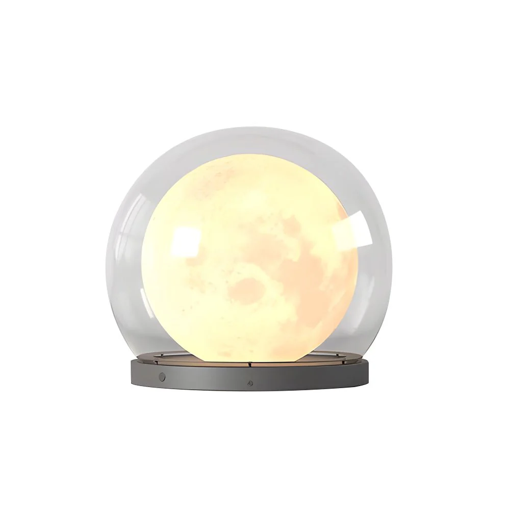 Amby Bubble Lunar Landscape Globe Steel Outdoor Lantern Light - Image 10