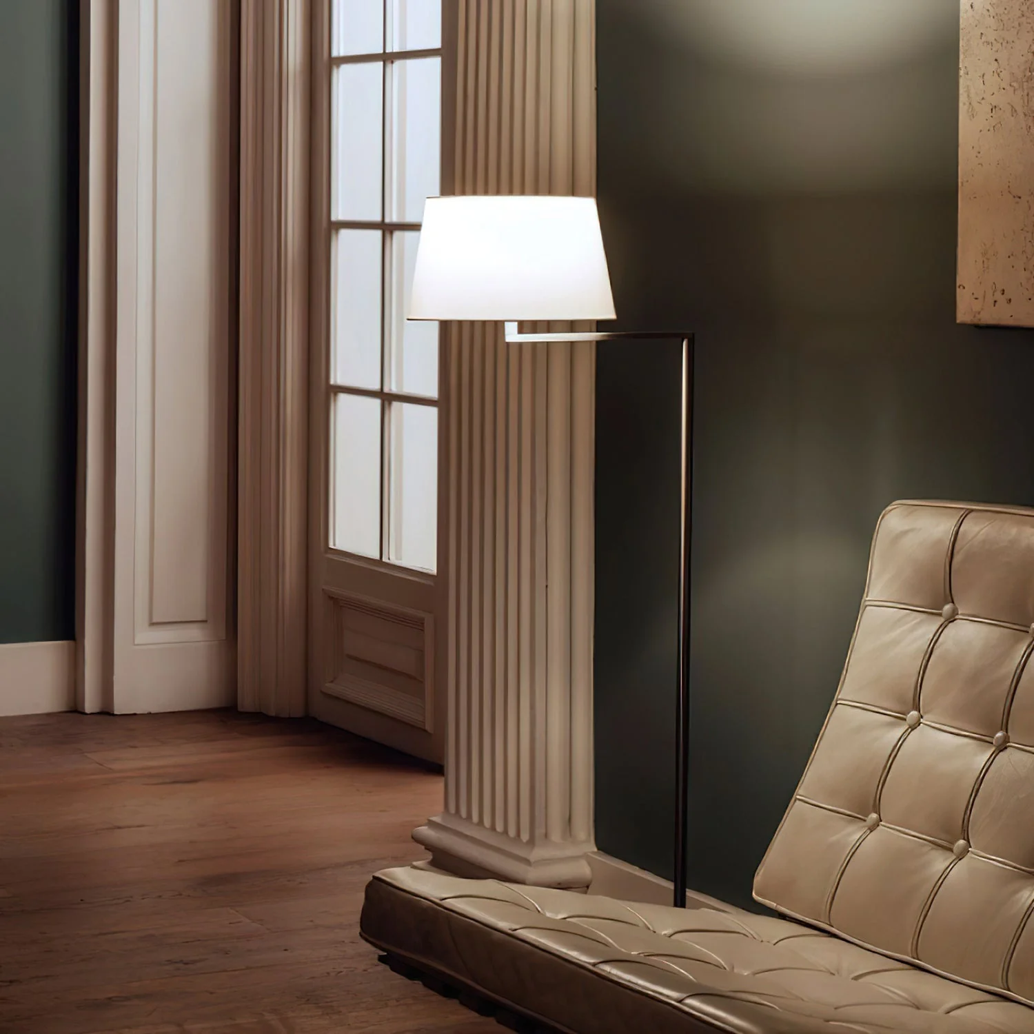 Americana Contemporary Fabric Floor Lamp - Image 3
