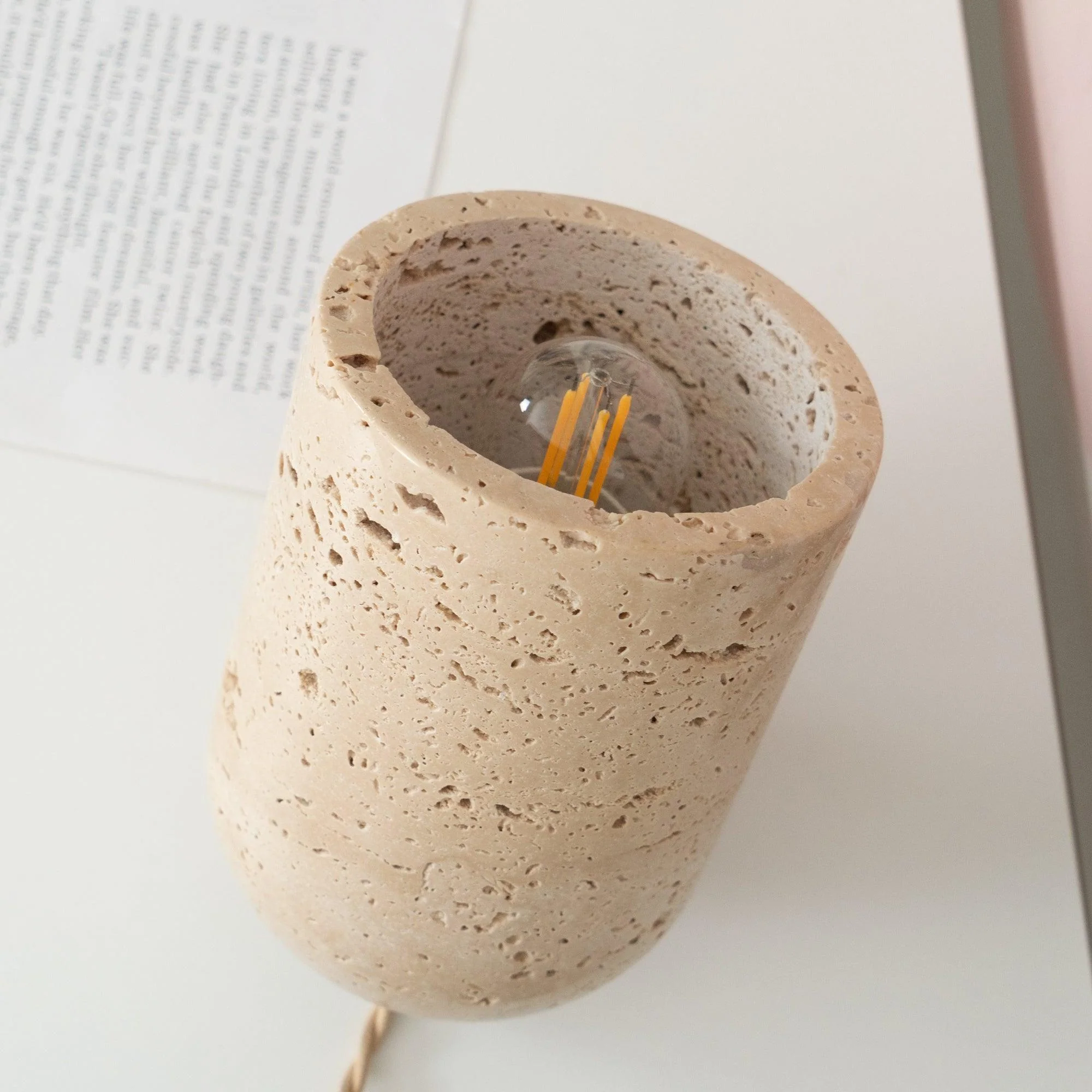 Amidori Wabi-Sabi Travertine Table Light - Image 19
