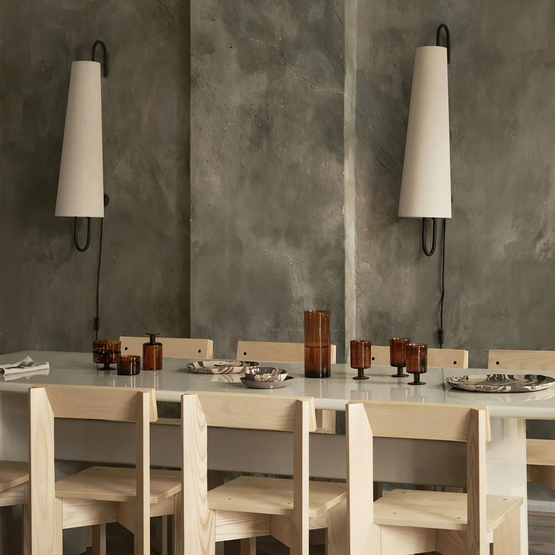 Ancora Modern Fabric Wall Light - Image 4