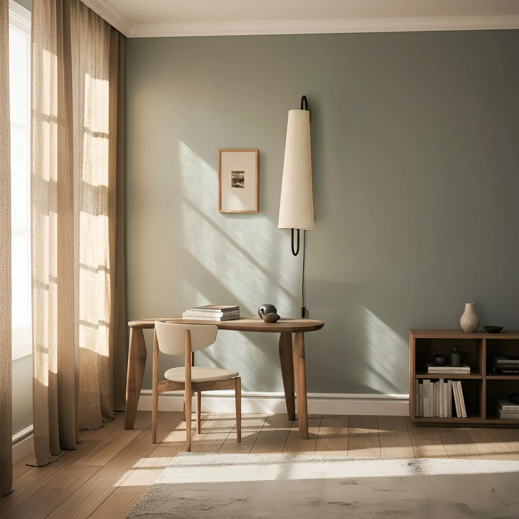 Ancora Modern Fabric Wall Light - Image 5