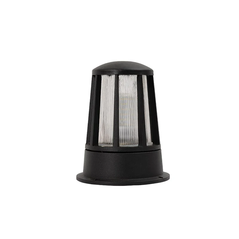 Annette Round Creative Modern Black Outdoor Pillar Lights - Image 8