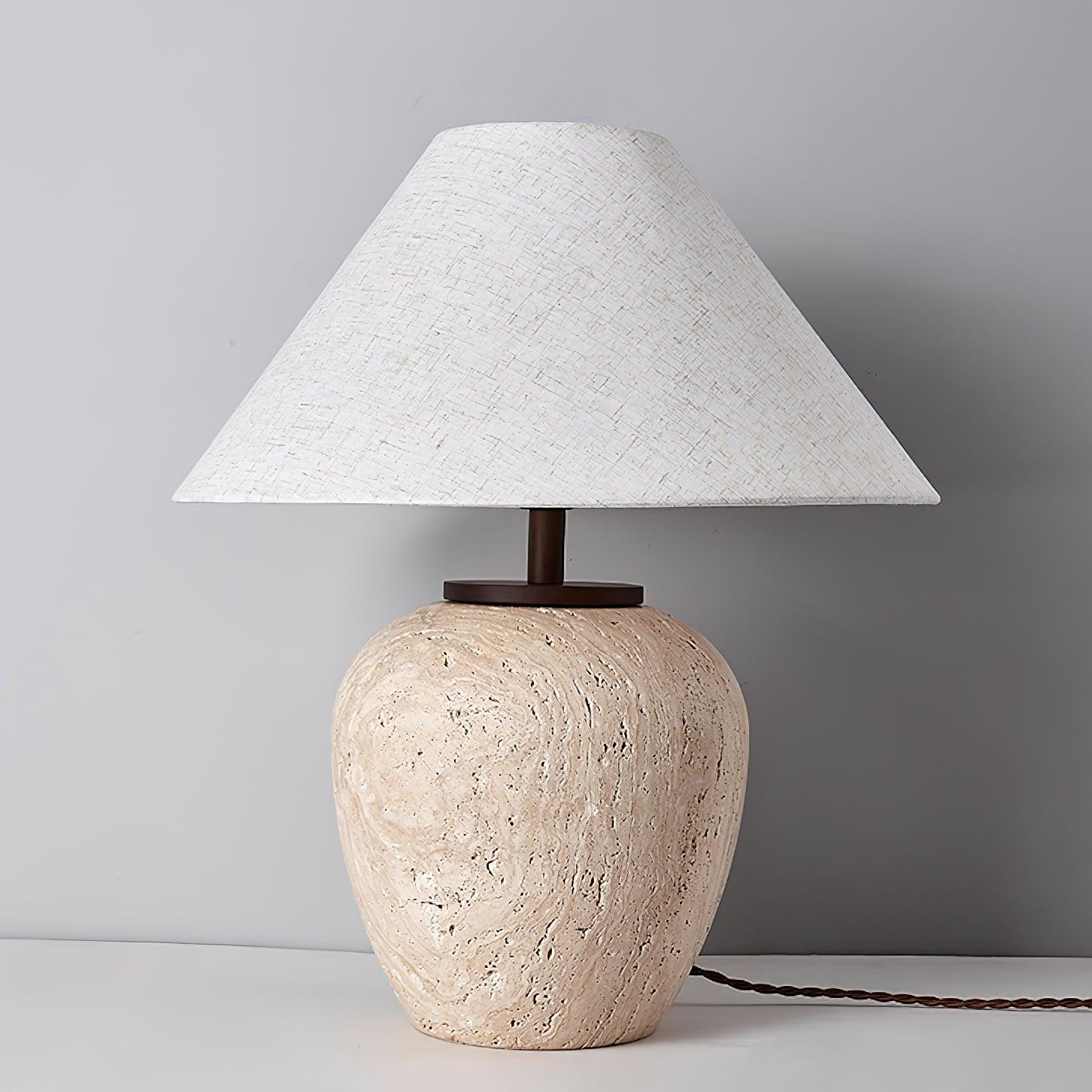 Aoji Serene Travertine Table Light - Image 10