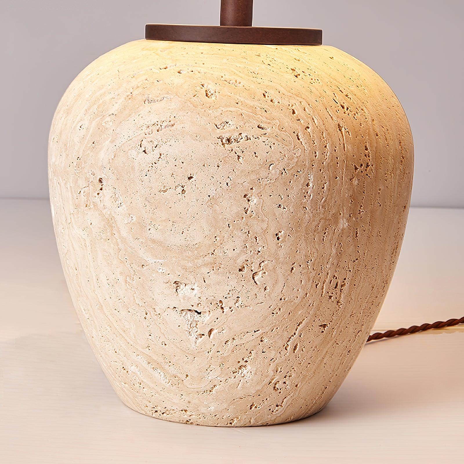 Aoji Serene Travertine Table Light - Image 9