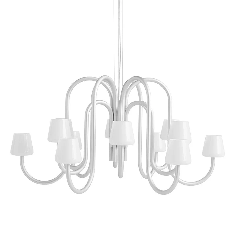 Apollo Contemporary Glass Chandelier - Image 26