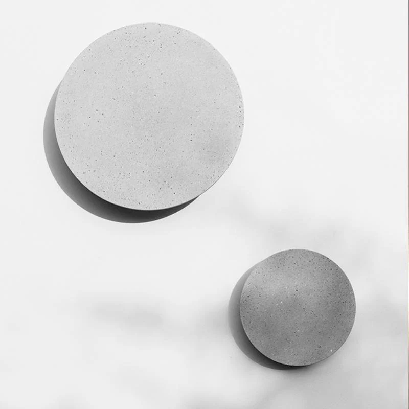 April Landscape Round LED Accent Concrete Outdoor Wall Flush Lights - Image 4