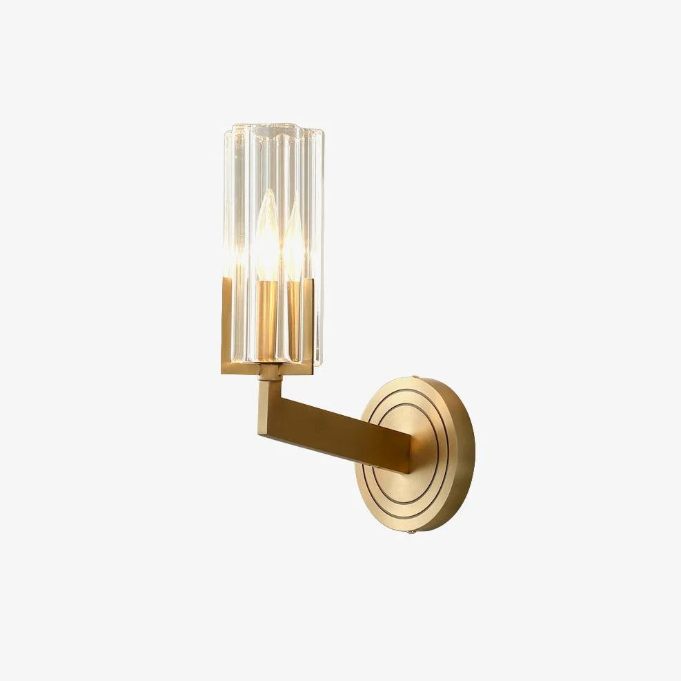 Aqua Premium Elegance Brass Glass Wall Lamp - Image 7