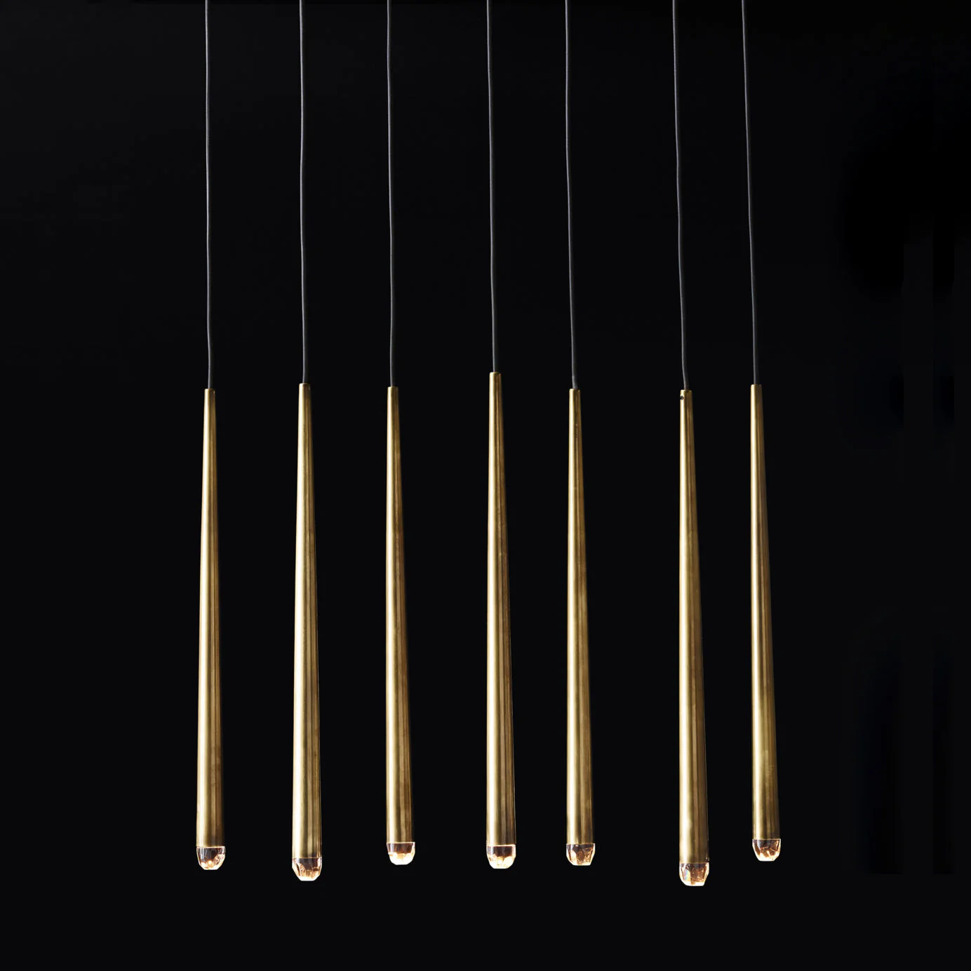 Aquitaine Minimalist Brass Chandelier - Image 2