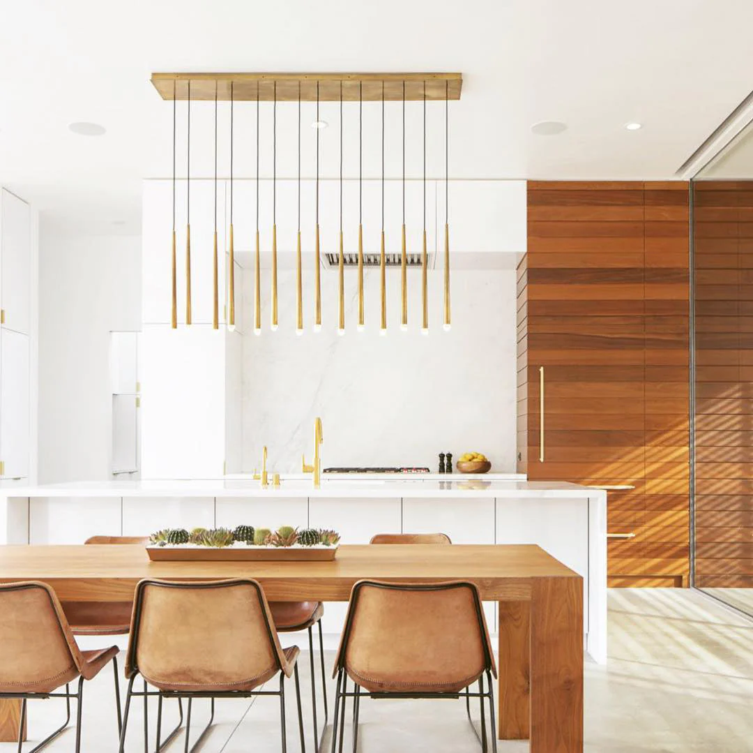 Aquitaine Minimalist Brass Chandelier - Image 3