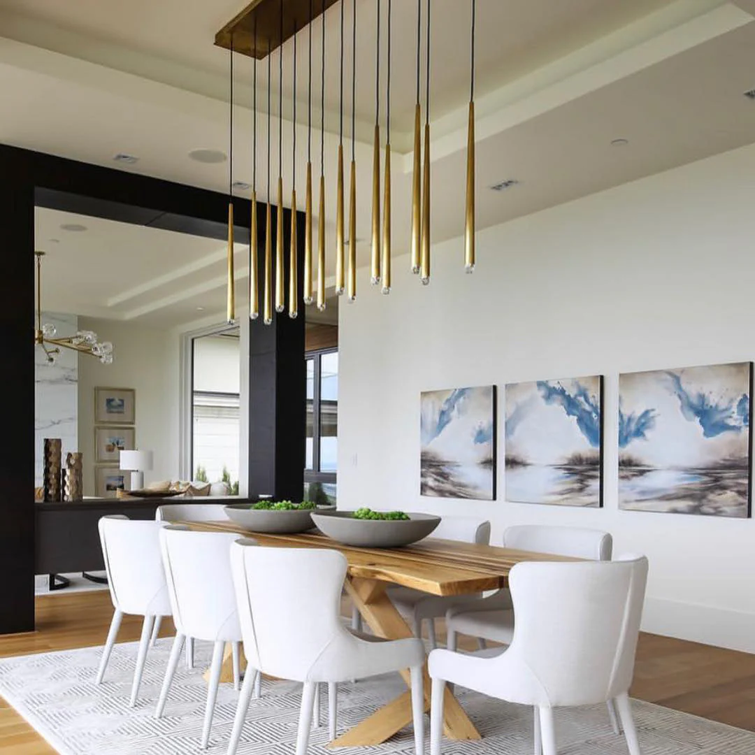 Aquitaine Minimalist Brass Chandelier - Image 4