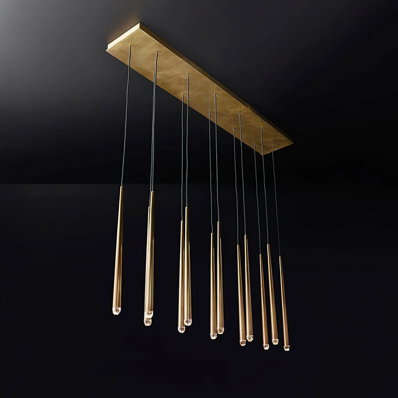 Aquitaine Minimalist Brass Chandelier - Image 41