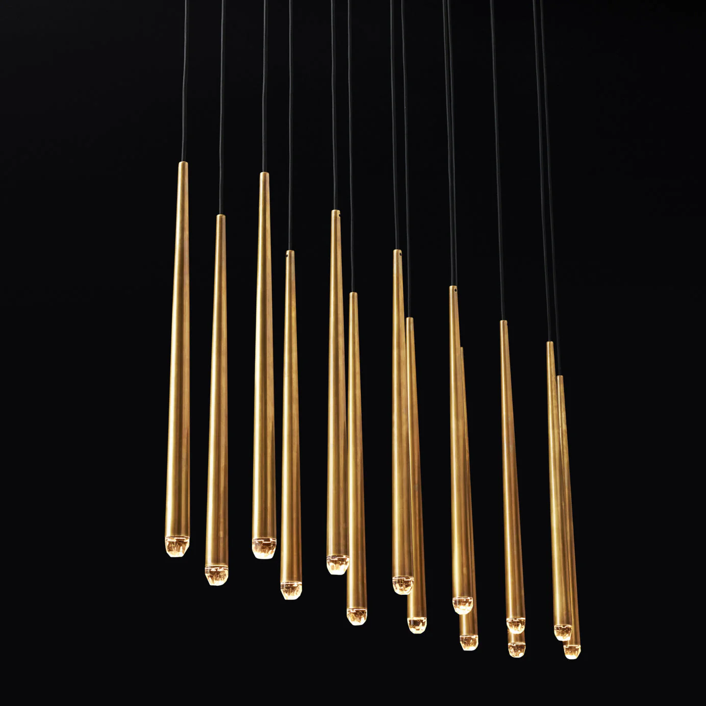Aquitaine Minimalist Brass Chandelier - Image 44