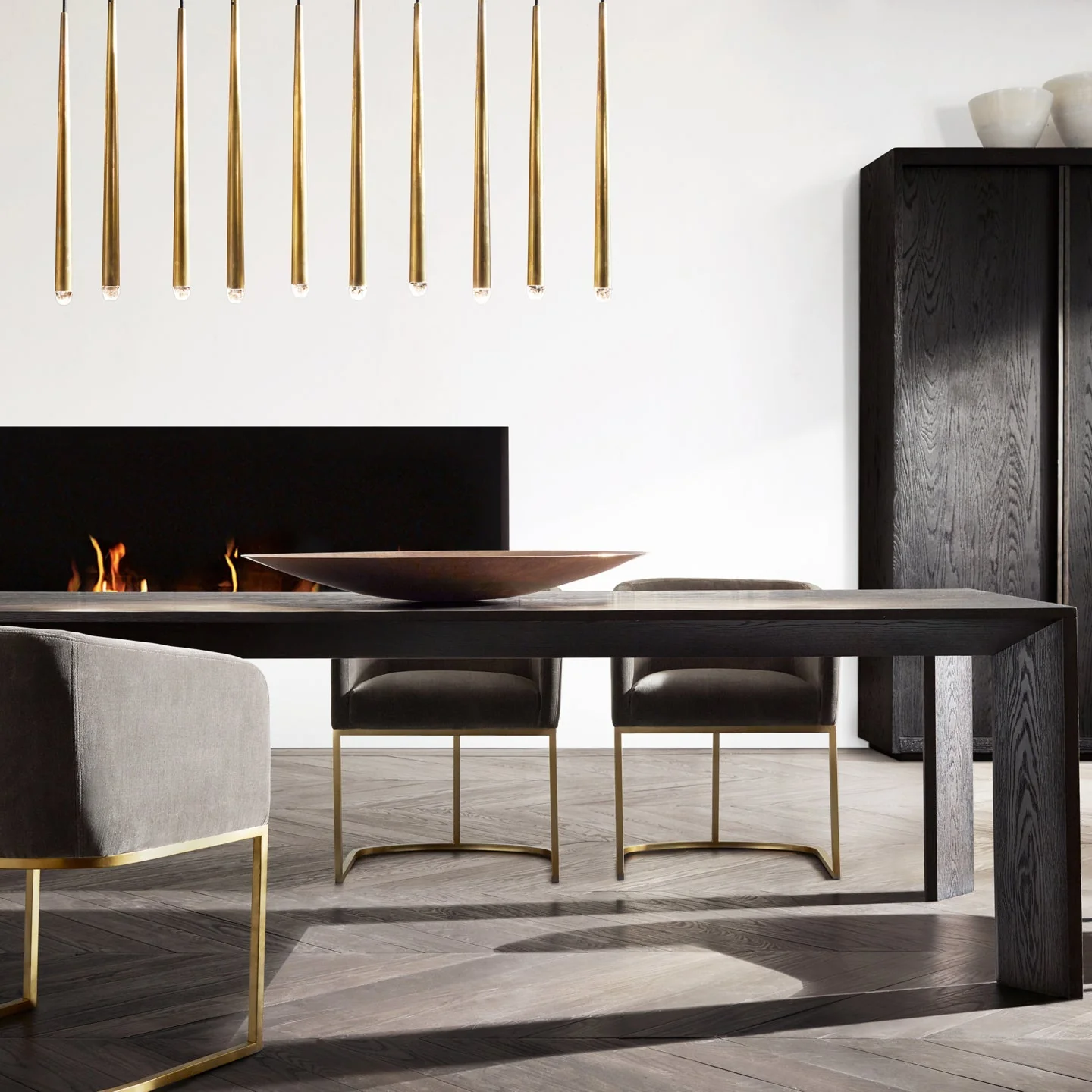 Aquitaine Minimalist Brass Chandelier - Image 6