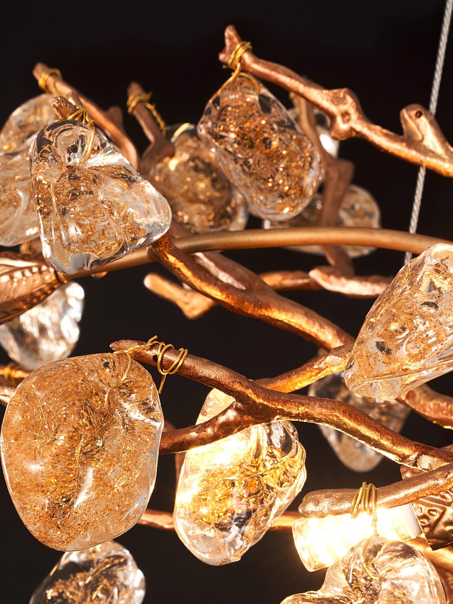 Arborea Brass Branch Crystal Chandelier - Image 20