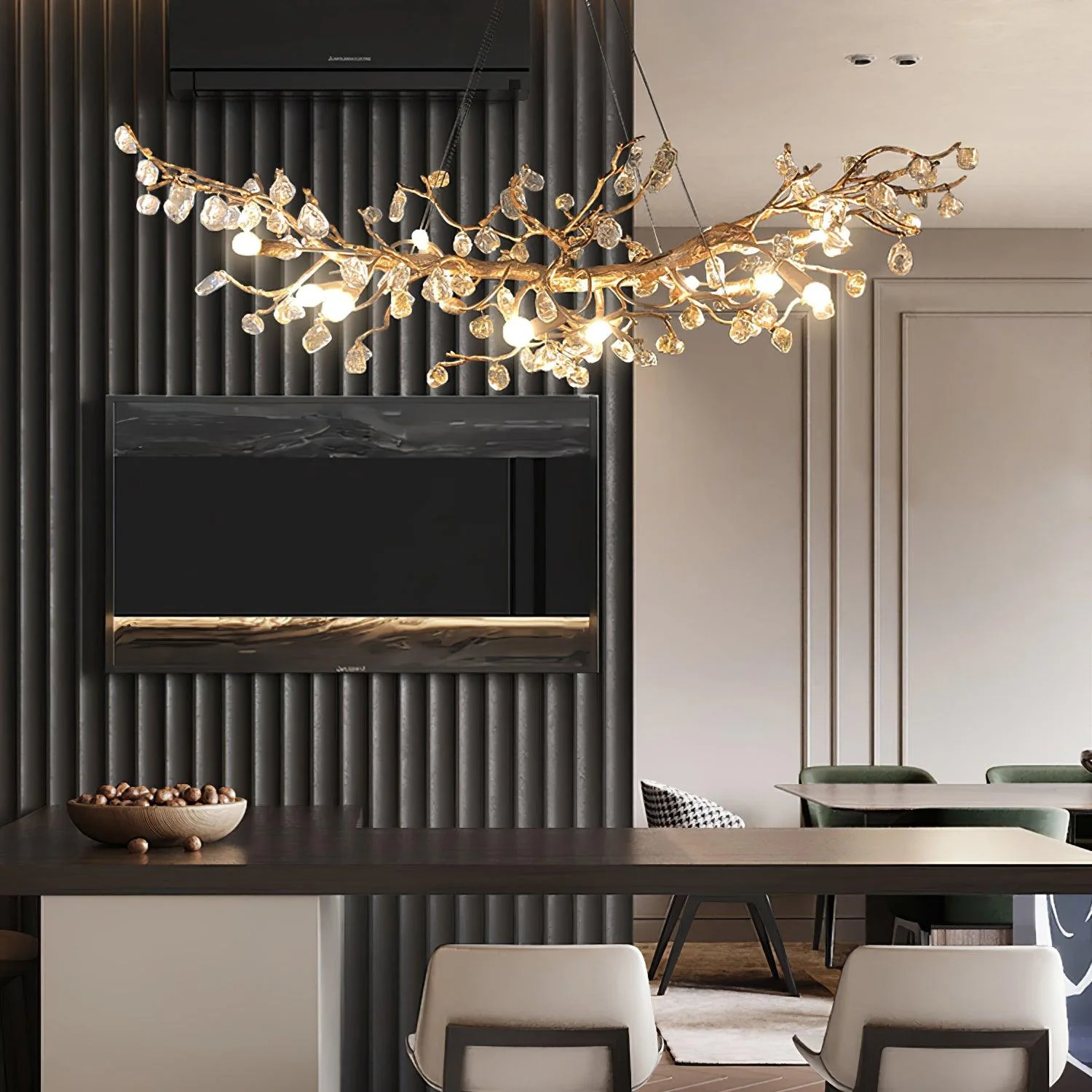 Arborea Brass Branch Crystal Chandelier - Image 25