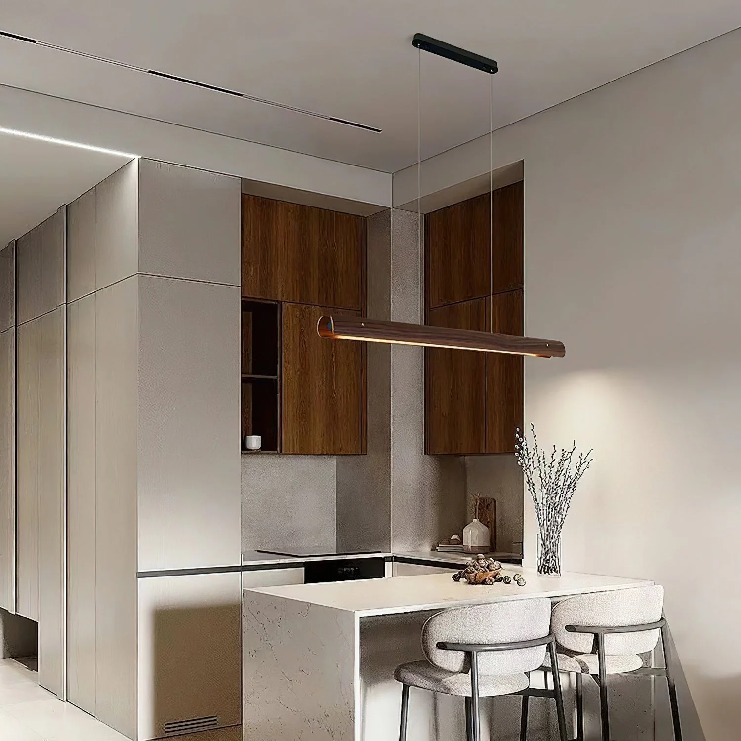 Arden Minimalist Wood Pendant Light - Image 5