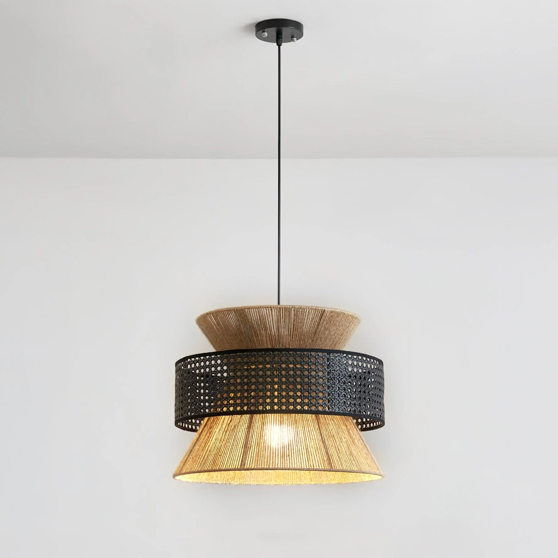 Aria Bohemian Bamboo Pendant Lamp - Image 11