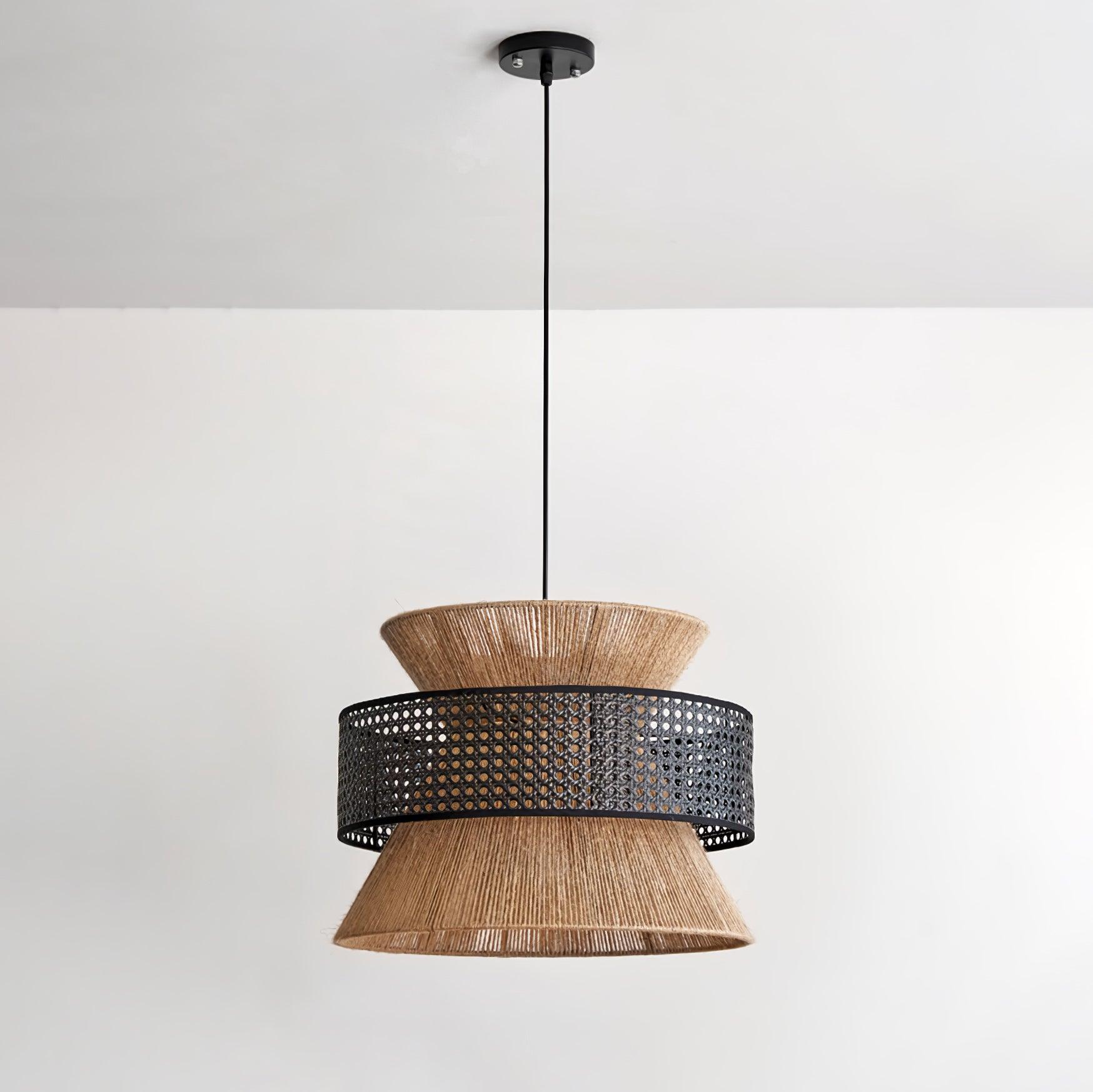 Aria Bohemian Bamboo Pendant Lamp - Image 13