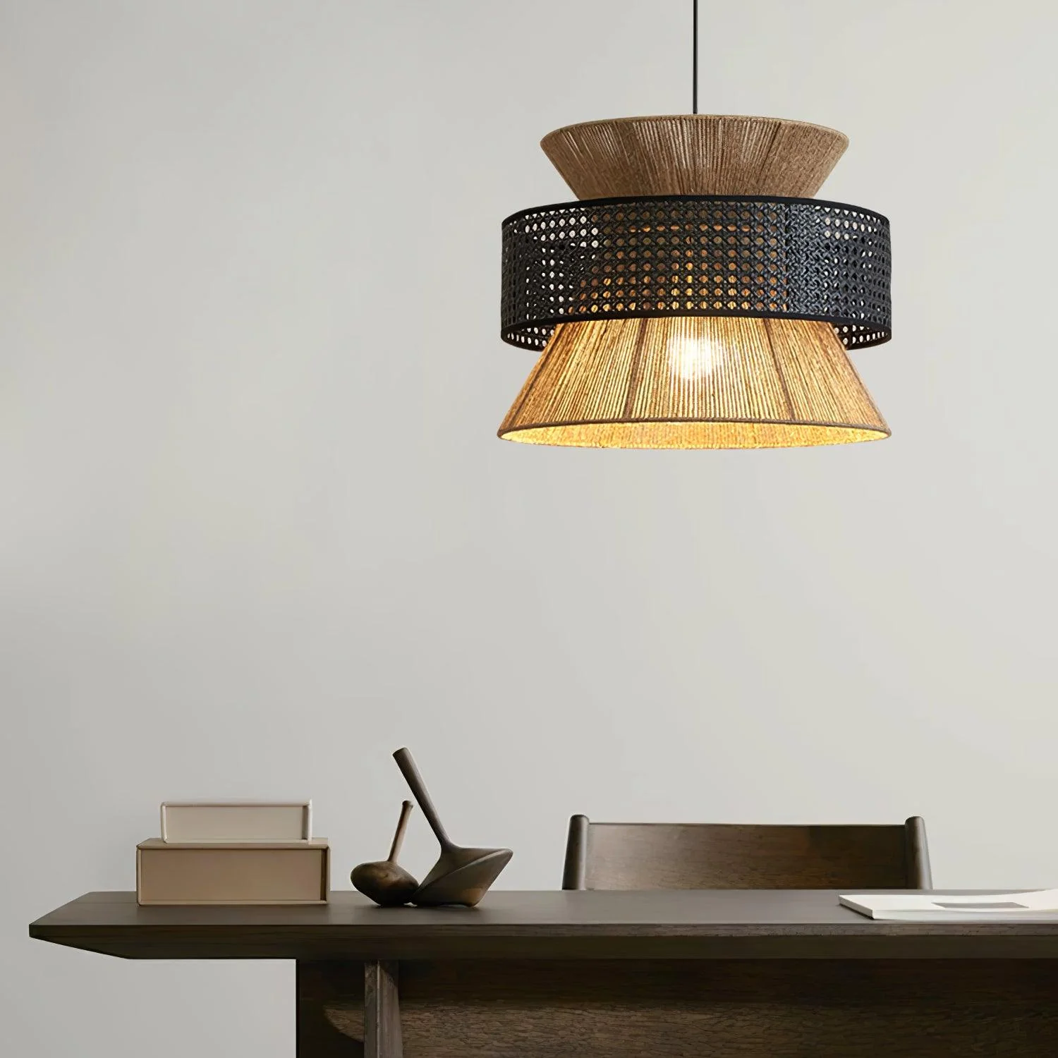 Aria Bohemian Bamboo Pendant Lamp - Image 2