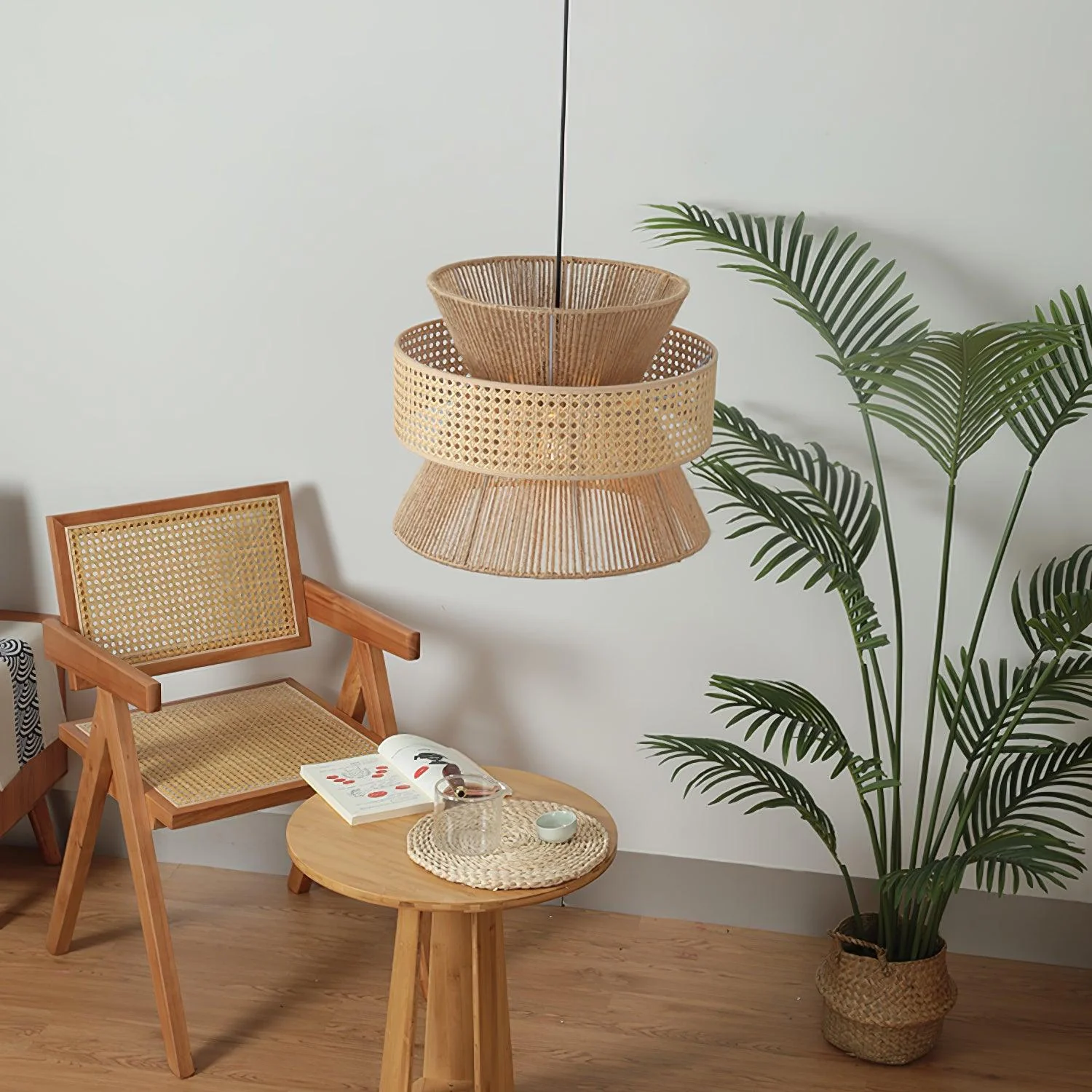 Aria Bohemian Bamboo Pendant Lamp - Image 22