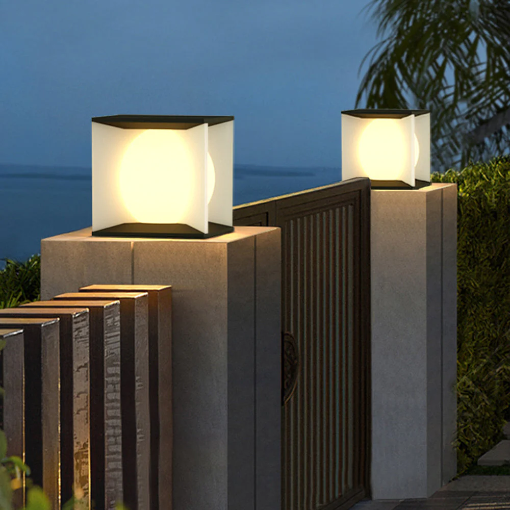 Aria Modern Outdoor Pier Mount Pillar Light - Image 2