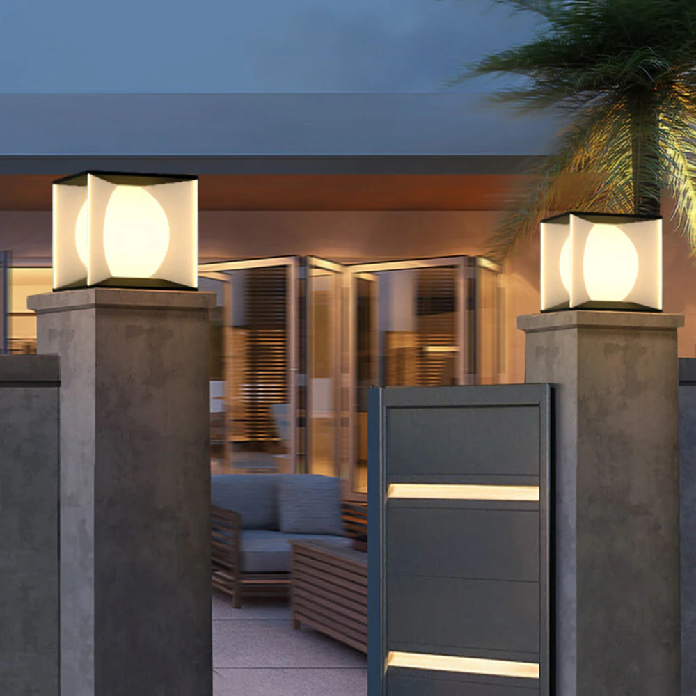 Aria Modern Outdoor Pier Mount Pillar Light - Image 3