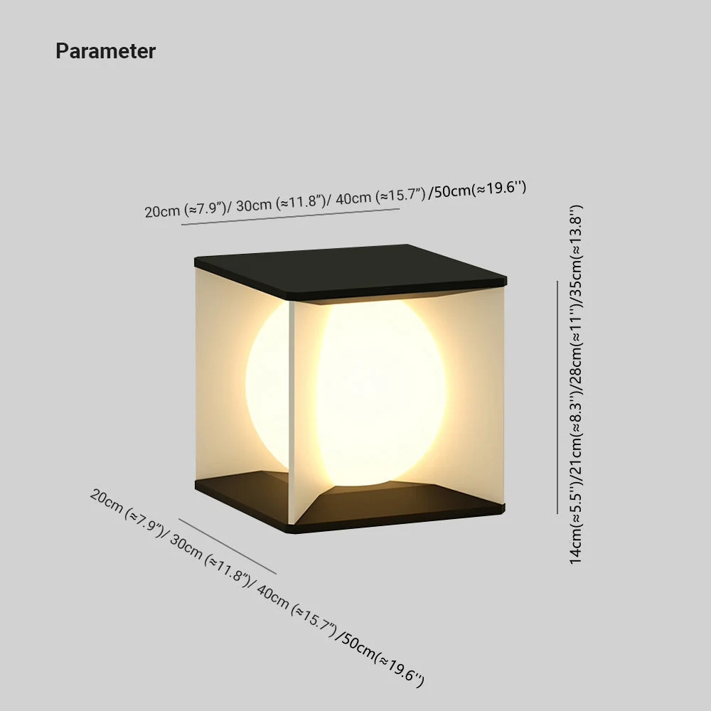 Aria Modern Outdoor Pier Mount Pillar Light - Image 4