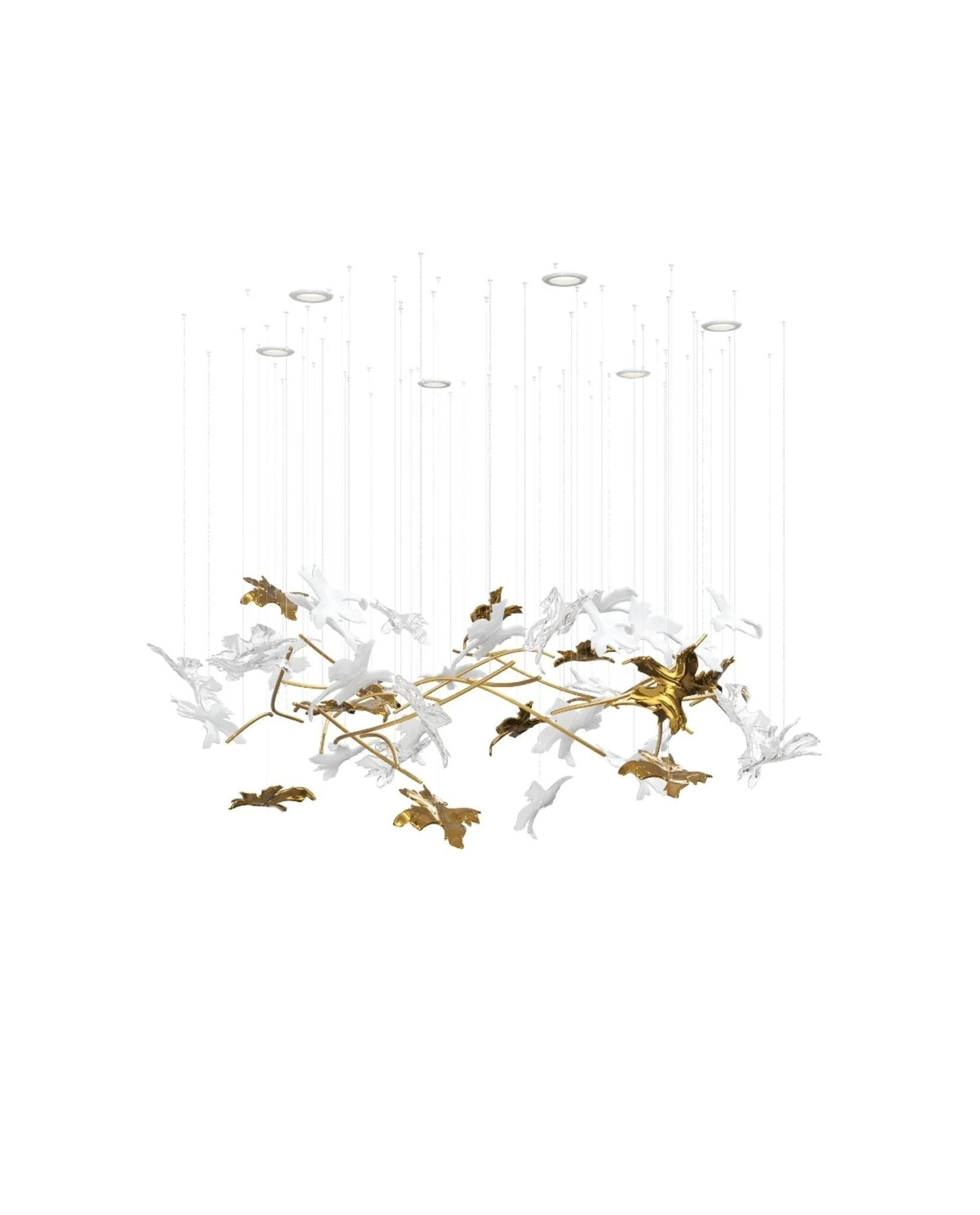 Arinan Floral Glass Chandelier - Image 13