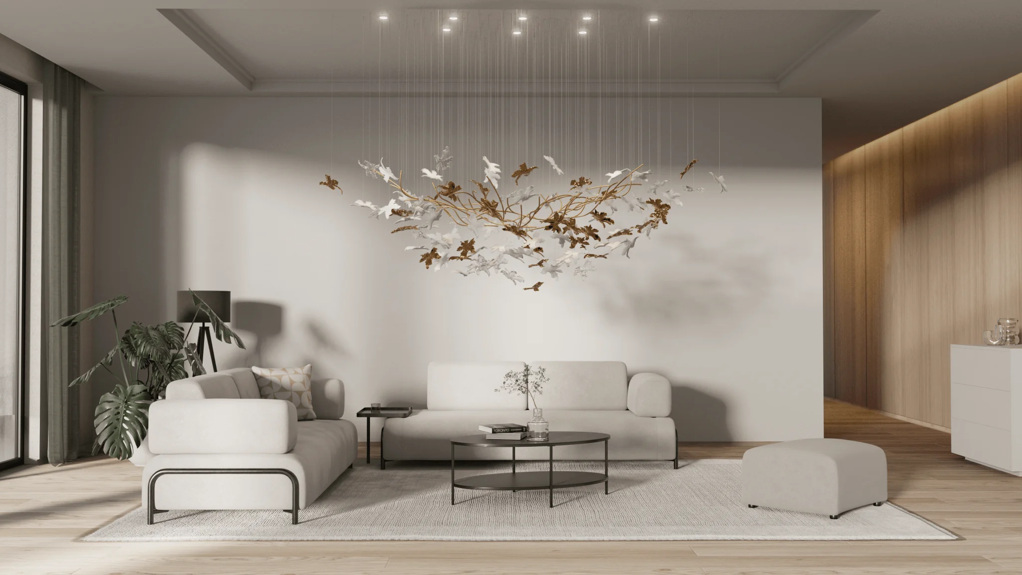 Arinan Floral Glass Chandelier - Image 18