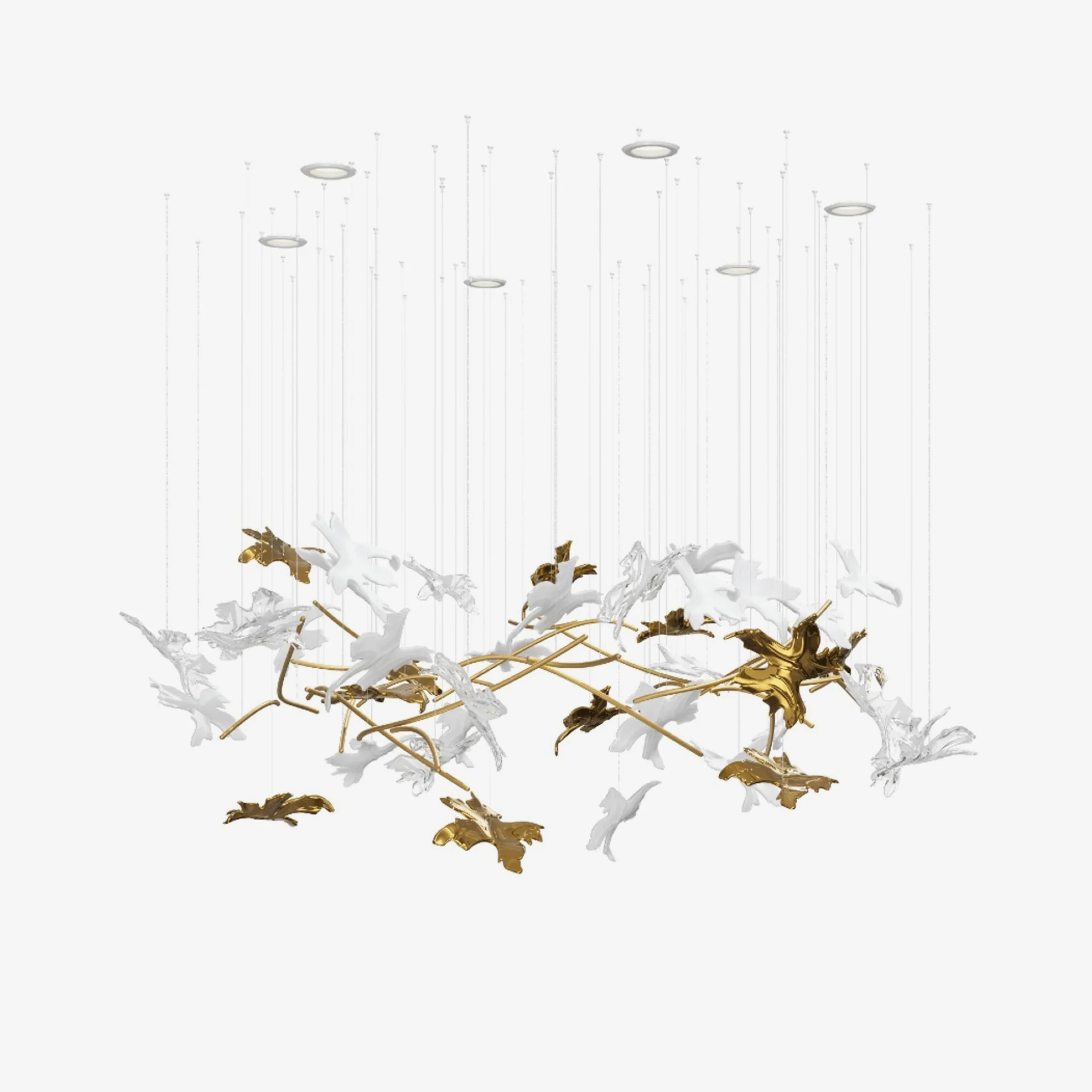 Arinan Floral Glass Chandelier - Image 6