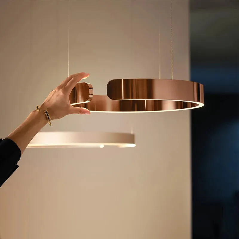 Arisha Luxury Minimalist LED Ring Pendant Light - Image 3