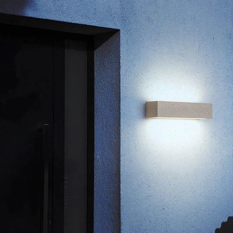 Arisha Modern Cement LED Outdoor Wall Lamp - Image 17