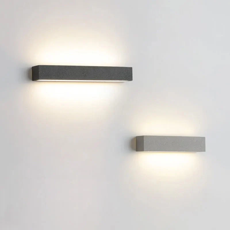 Arisha Modern Cement LED Outdoor Wall Lamp - Image 18
