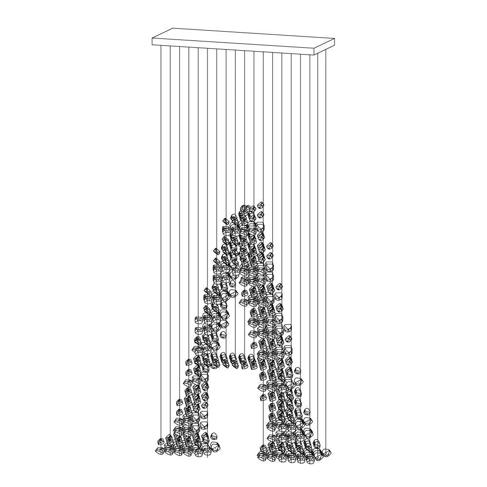 Arsilus Charcoal Stone Cascade Chandeliers  A - Image 9