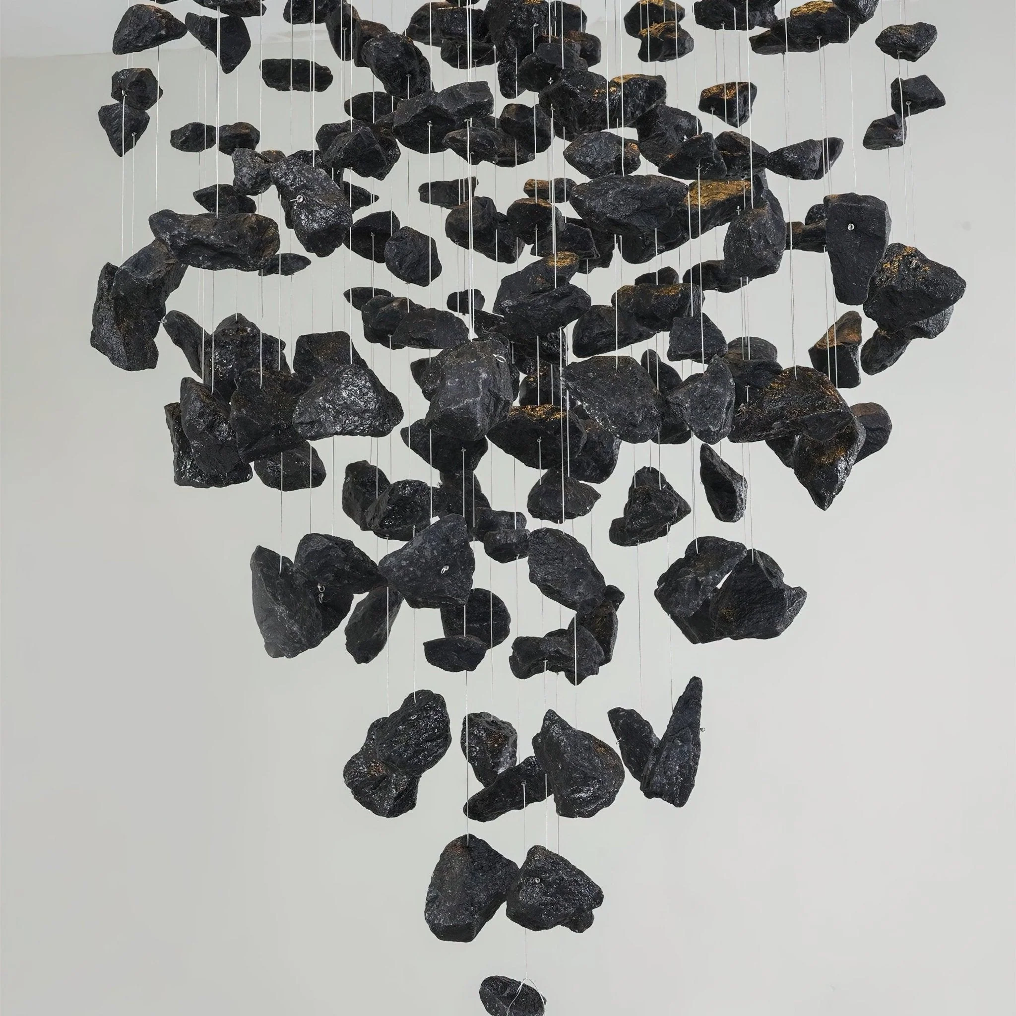 Arsilus Charcoal Stone Cascade Chandeliers F - Image 4