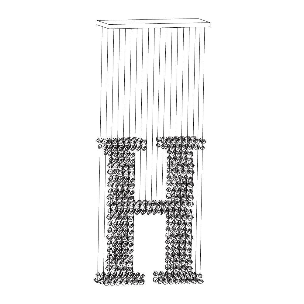 Arsilus Charcoal Stone Cascade Chandeliers H - Image 7